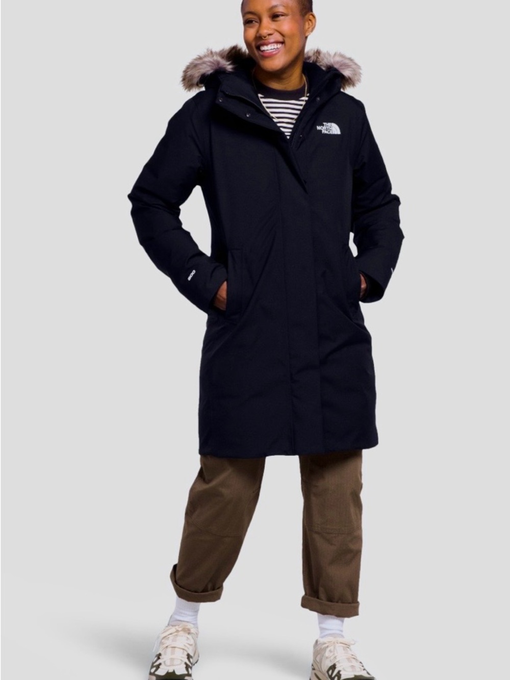 NWTs!! North Face Arctic Waterproof 600-Fill-Power Down Parka with Faux Fur Trim